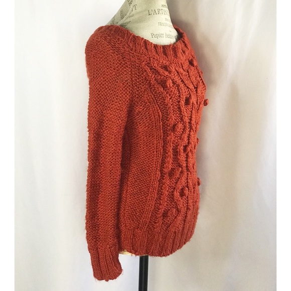 Anthropololgie Spiegel Red Knit Sweater - Picture 3 of 10